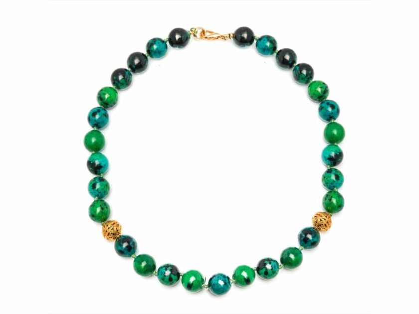 Collier haut joaillerie romancia vert