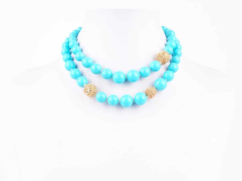 Collier Romancia Bleu Chic et tendance pour femme tunisie